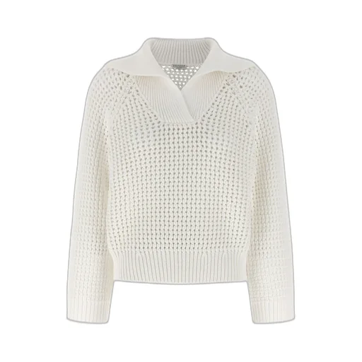 V-Neck Openwork Sweater