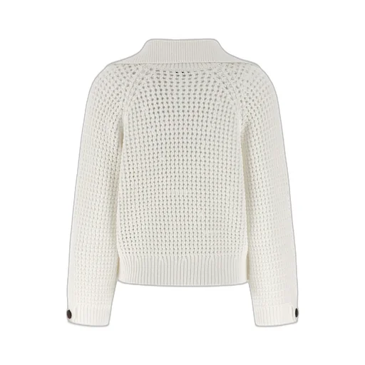V-Neck Openwork Sweater