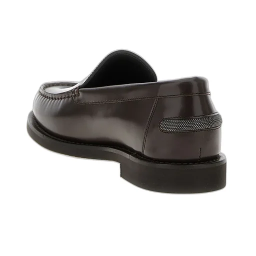 Shiny Detailed Penny Loafers
