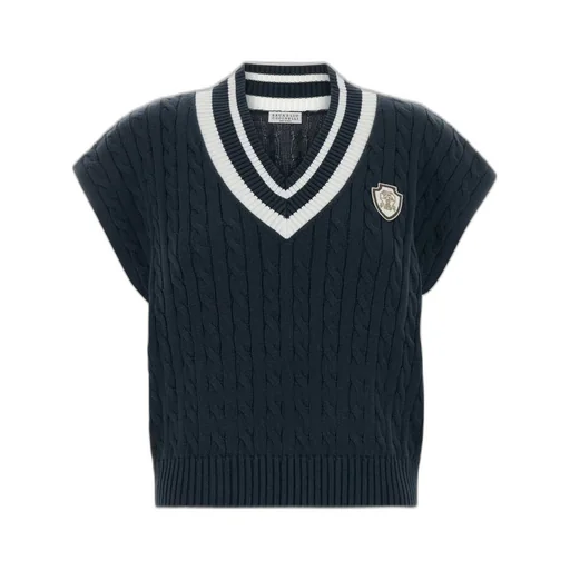 V-Neck Sleeveless Jumper