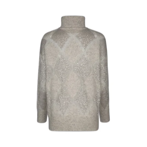 Sequin Embellished Roll-Neck Jumper