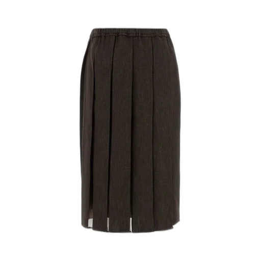 Pleated Midi Skirt