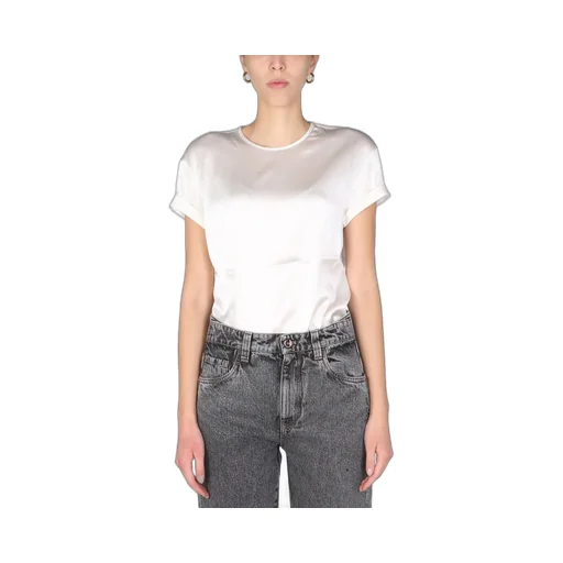 Satin Crewneck T-Shirt