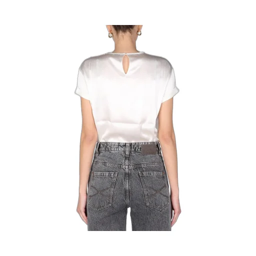 Satin Crewneck T-Shirt