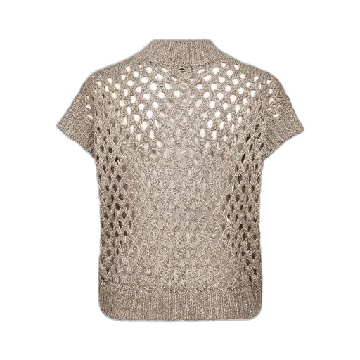 V-Neck Knitted Sleeveless Top