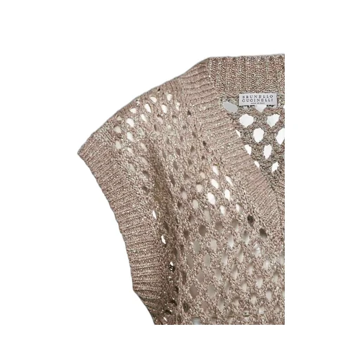 V-Neck Knitted Sleeveless Top
