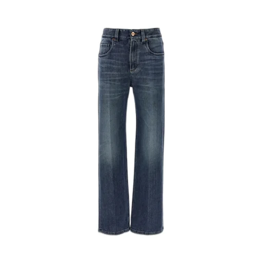 Logo Patch Straight Leg Jeans