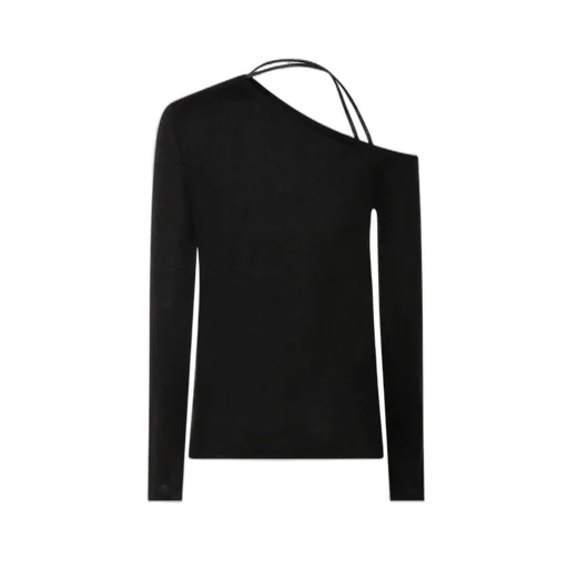 One-Shoulder Long Sleeved Knit Jumper