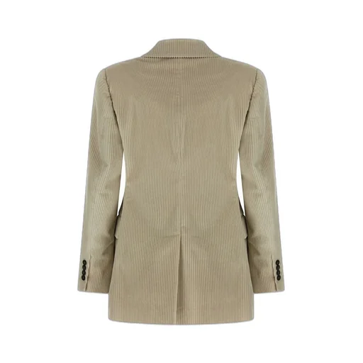 Double-Breasted Velvet Blazer