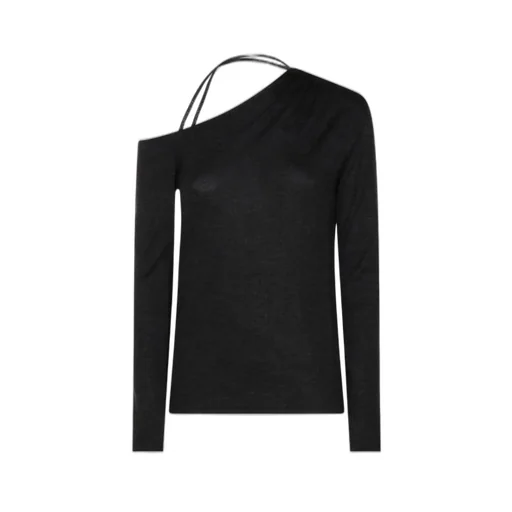 One-Shoulder Long Sleeved Knit Jumper