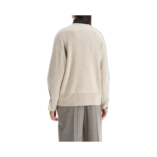 Crewneck Knitted Boxy Pullover