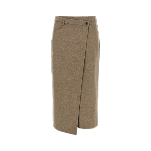 Wrapped Midi Skirt
