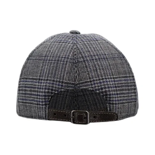 Checked Baseball Cap