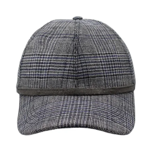 Checked Baseball Cap