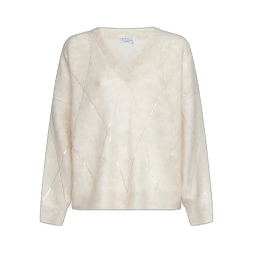 V-Neck Knitted Jumper