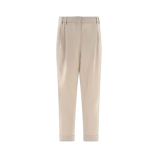 High-Waist Pleated Trousers