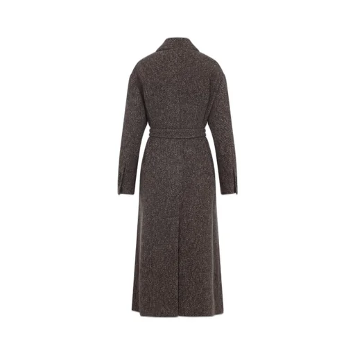 Single-Breasted Belted Coat