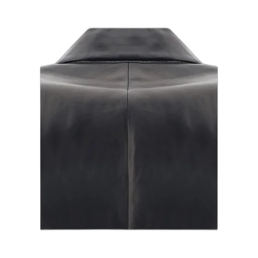 Single-Breasted Leather Jacket