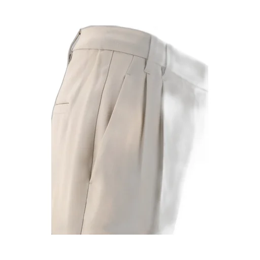 High-Waist Pleated Trousers