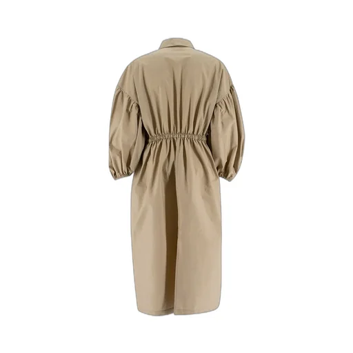 Drawstring Waist Midi Dress