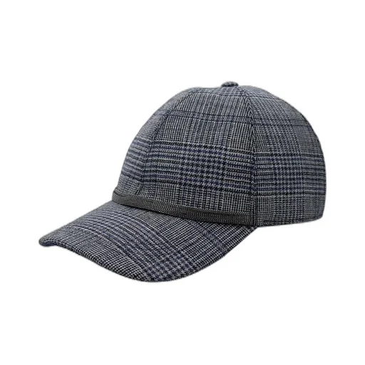 Checked Baseball Cap