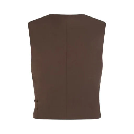 V-Neck D-Ring Buckled Waistcoat