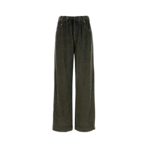 Drawstring Corduroy Pants