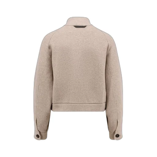 Monili-Detailed High-Neck Jacket