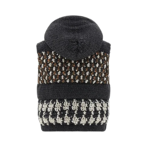 Macro Prince Of Wales Opera Knit Hooded Down Vest