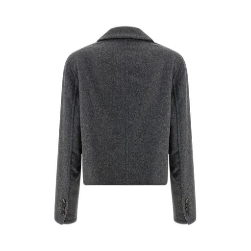 Single-Breasted Cropped Jacket