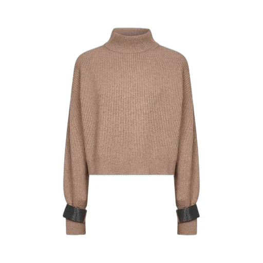 High Neck Monili Detailed Sweater