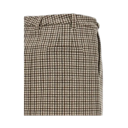 Checked Pleated Mini Skirt