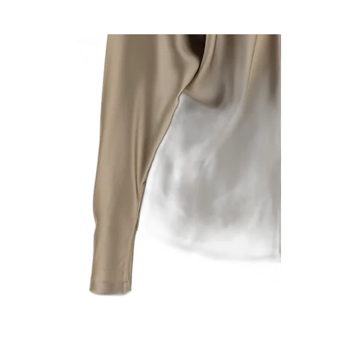 V-Neck Long-Sleeved Blouse