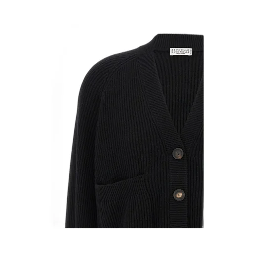 V-Neck Long Sleeved Cardigan