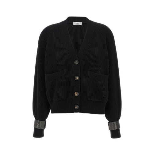 V-Neck Long Sleeved Cardigan