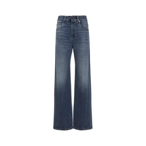 Logo Patch Flared Leg Jeans