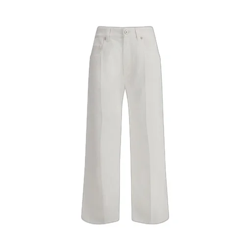 Logo Patch Wide-Leg Jeans