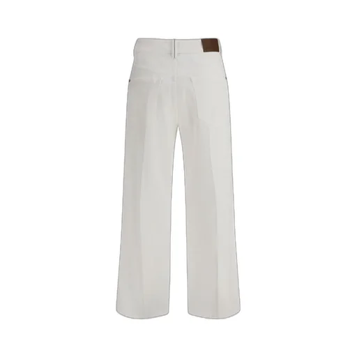 Logo Patch Wide-Leg Jeans