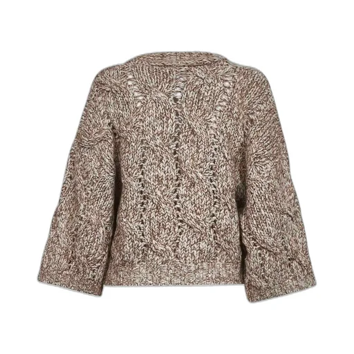Wide Sleeved Knitted Cardigan