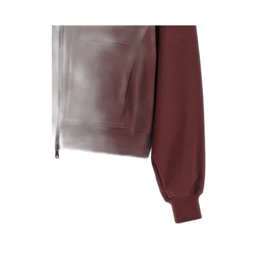 Pocket-Detail Zip-Up Sweatshirt