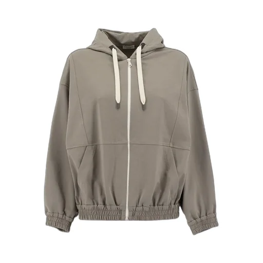 Zip-Up Drawstring Hoodie