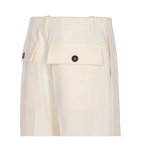 Pleated Cropped Trousers