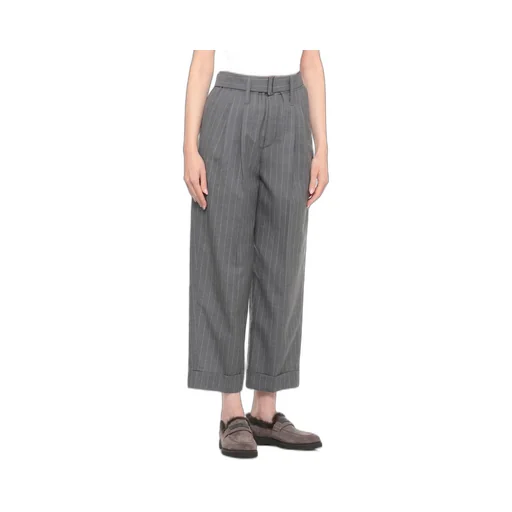 Pinstriped Cropped Pants
