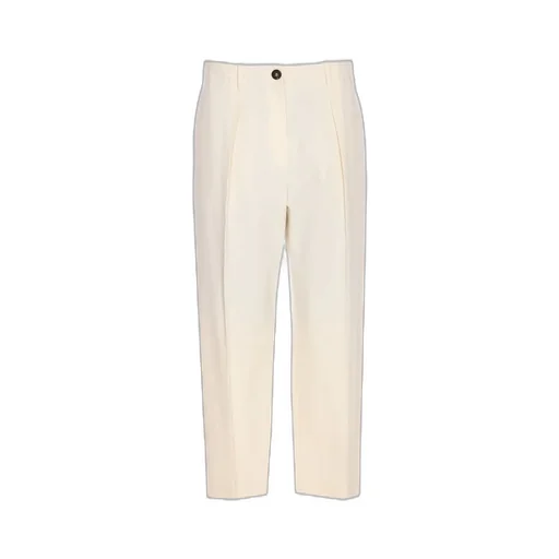Pleated Cropped Trousers