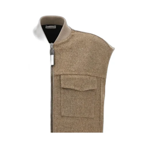 Zip-Up Cap Sleeved Gilet