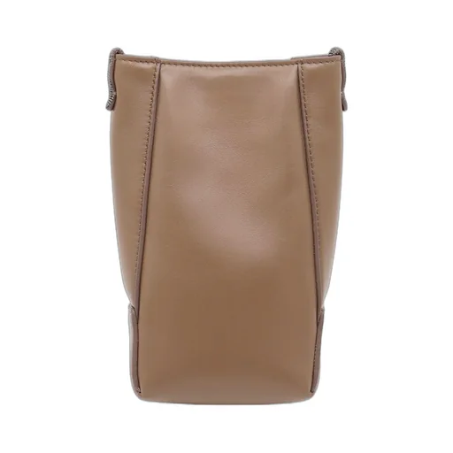 Logo Embossed Shoulder Bag