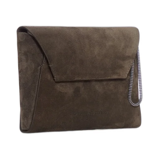 Logo Embossed Clutch Bag