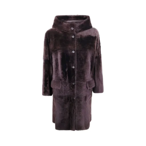 High Collared Hooded Coat