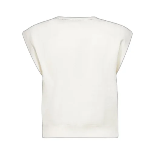 Cap Sleeved Crewneck Sweater