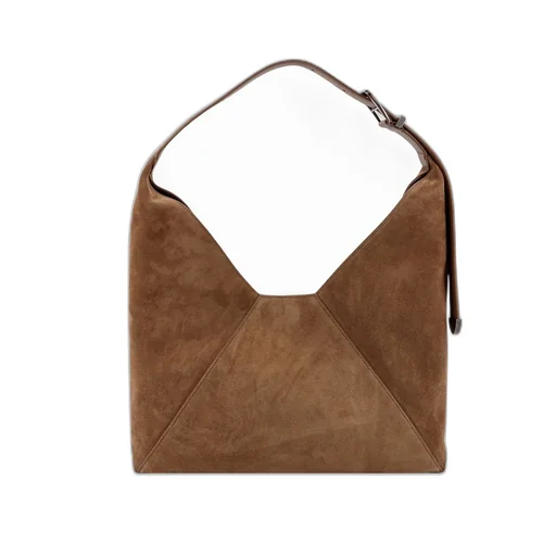 Logo Printed Panelled Shoulder Bag